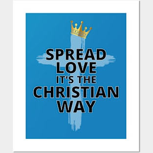 Spread Love Christian - Unisex Multicolor Cotton T-Shirt Posters and Art